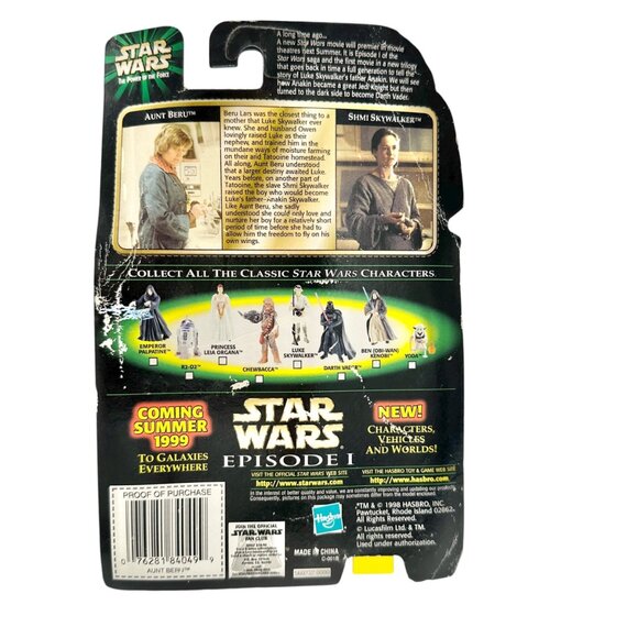 Star Wars The Power Of The Force Aunt Beru w Service Droid 1999 Hasbro Figure - Picture 3 of 6